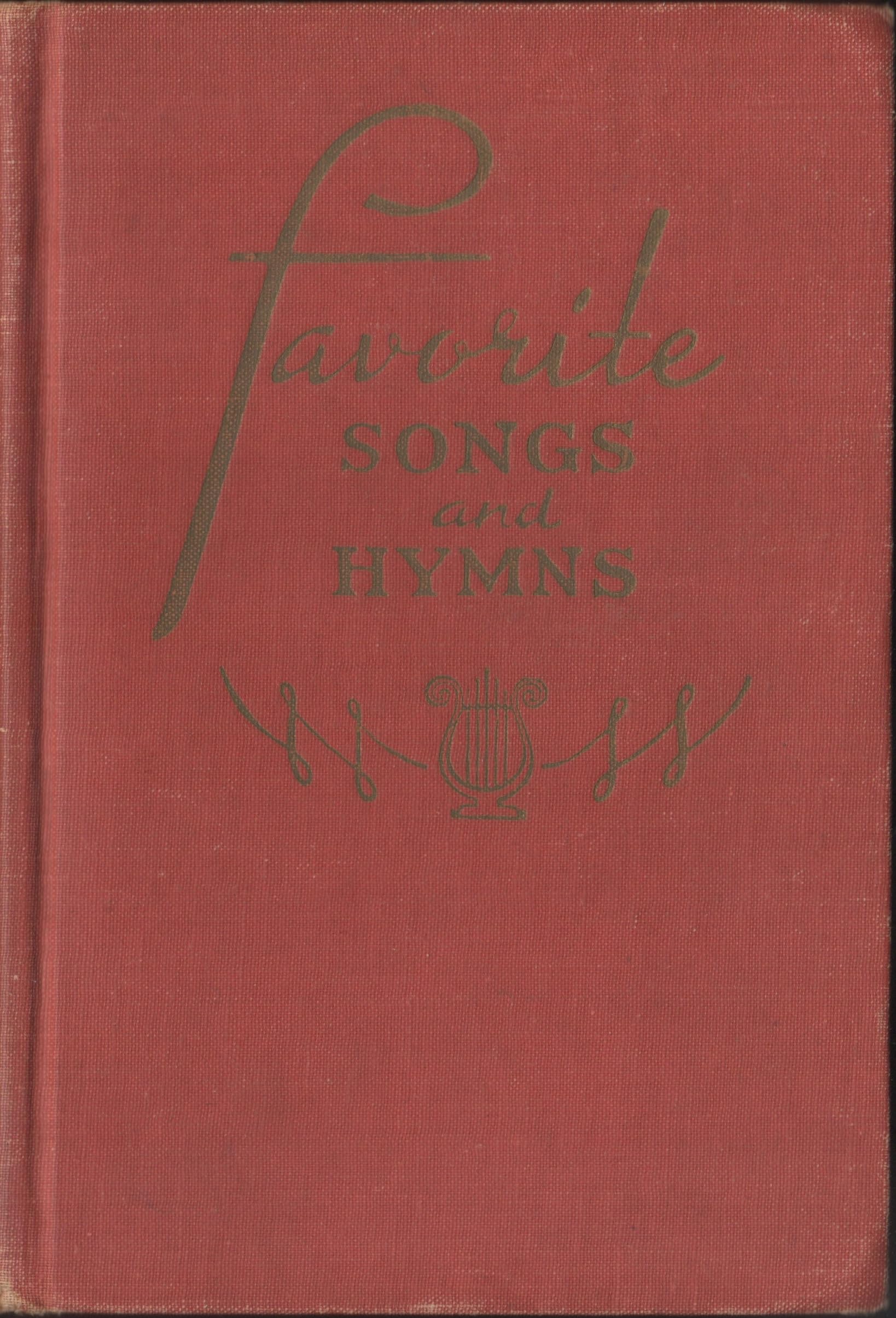 Favorite Songs and Hymns livre de cantiques traditionnels église