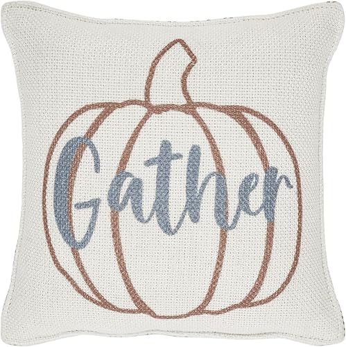 VHC Brands Almohada Bountifall Pumpkin Recoger 6x6