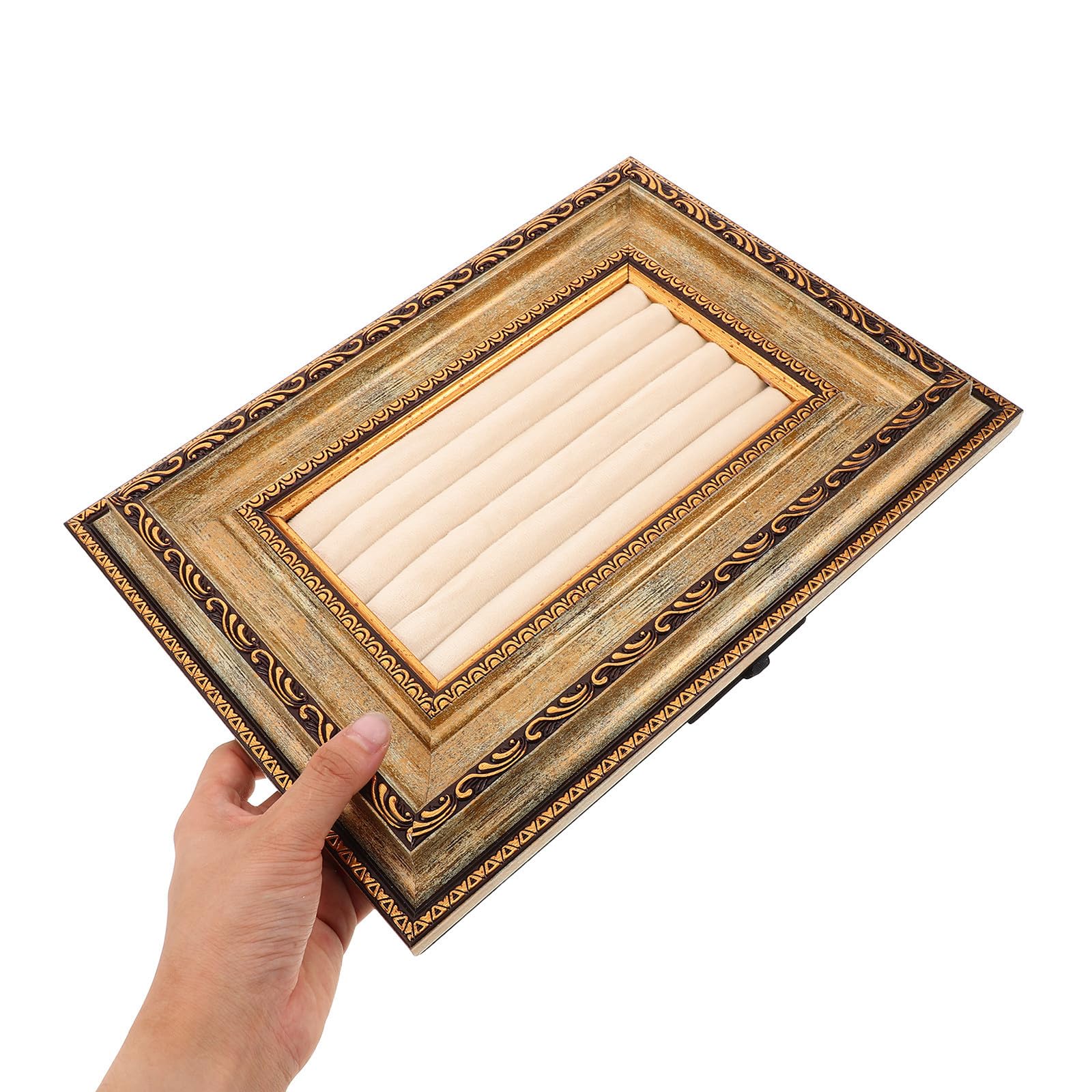 UPKOCH Espositore per Orecchini in Design Retrò Supporto Stabile Oro