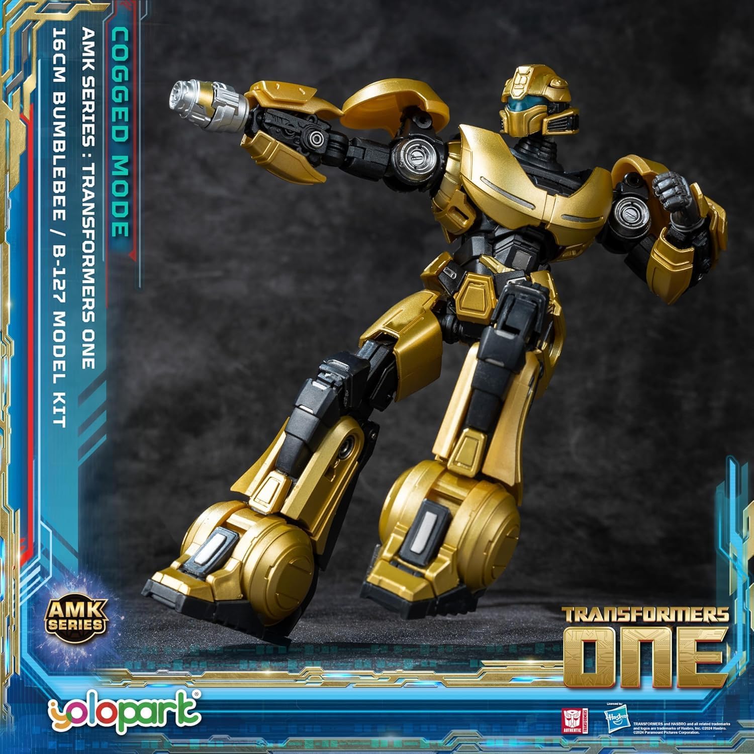 YOLOPARK Bumblebee Transformers Toy (B-127) Cogged Mode,6.3 Inch Highly Articulated Transformers One Action Figures,No Converting Transformer Toys for Kids Ages 8 and Up