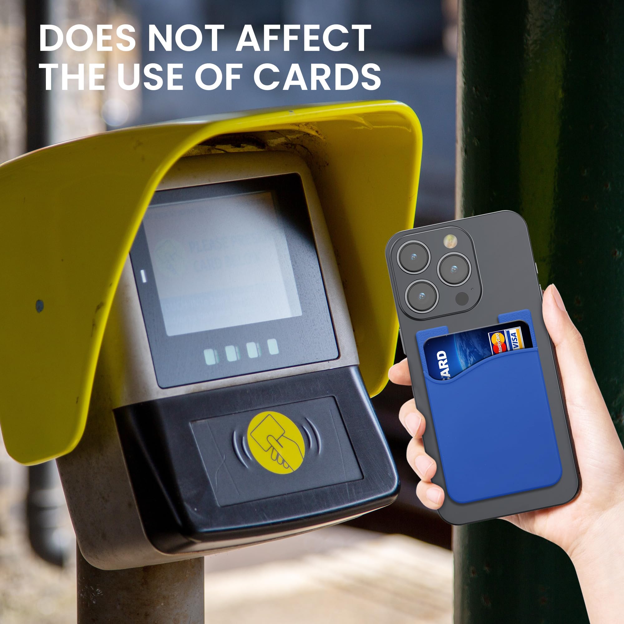 Porte-cartes Adhésif Pour Téléphone - Pochette Silicone Pour Carte Bancaire - Neuf