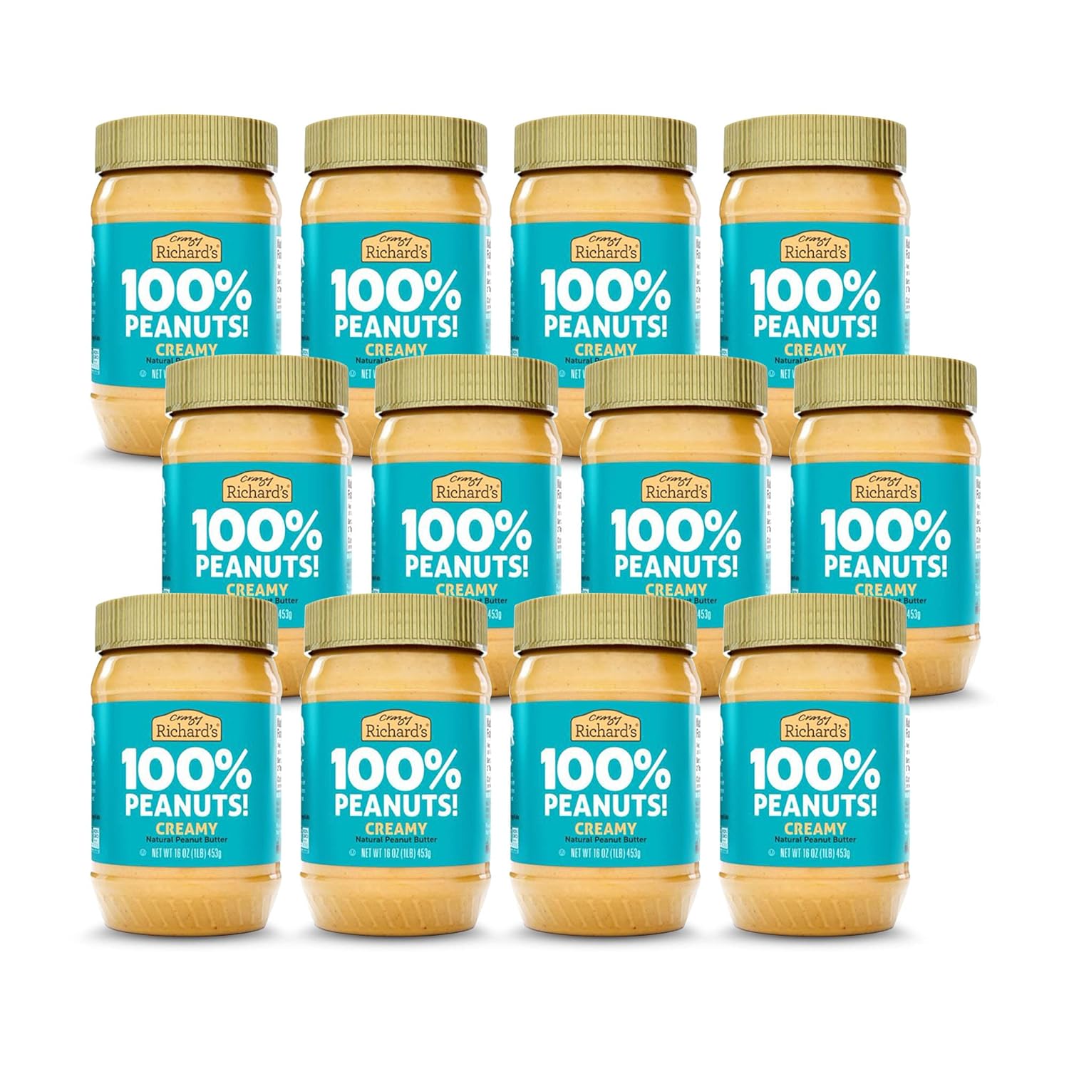 Crazy Richard's 100 AllNatural Creamy Peanut Butter, No