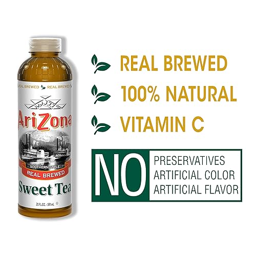 Miniatura 3 de AriZona Sweet Tea Premium Brewed Southern Style, 20 onzas líquidas, paquete de 24