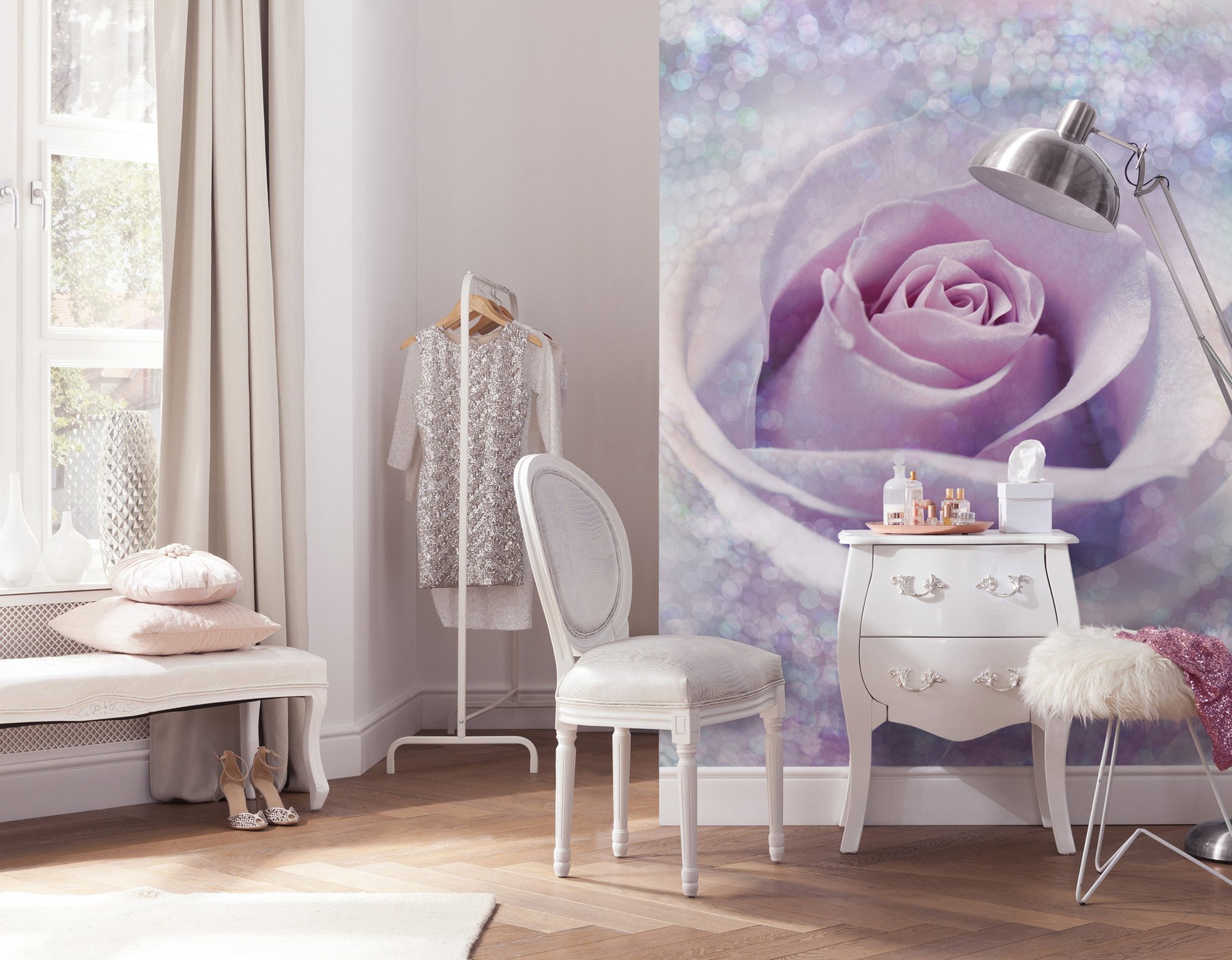Komar XXL2-020 Mystic Rose Wall Mural, Multicolor, 2 Piece