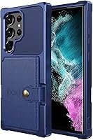 Vista 6 de Funda para Samsung Galaxy S23 Ultra con tarjetero, compatible con soporte magnético para automóvil, resistente a los golpes, resistente, suave, TPU