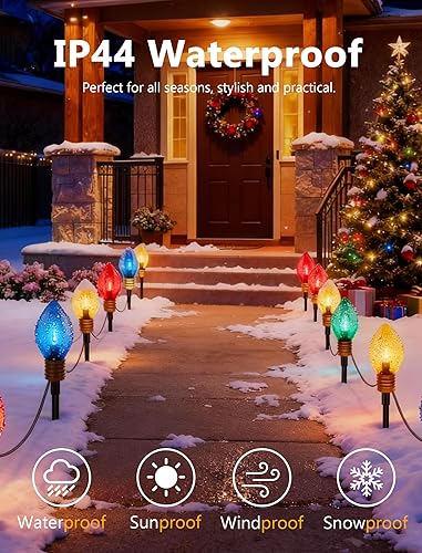 Miniatura 3 de 7.5 "4 lámpara LED transparente cuatro colores hogar burbuja dos secciones enchufe barra lámpara cadena