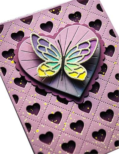 Miniatura 5 de Plantillas de metal 3D para álbumes de recortes, plantillas de grabado de acero al carbono para manualidades, suministros de arte (gotas de cuatro