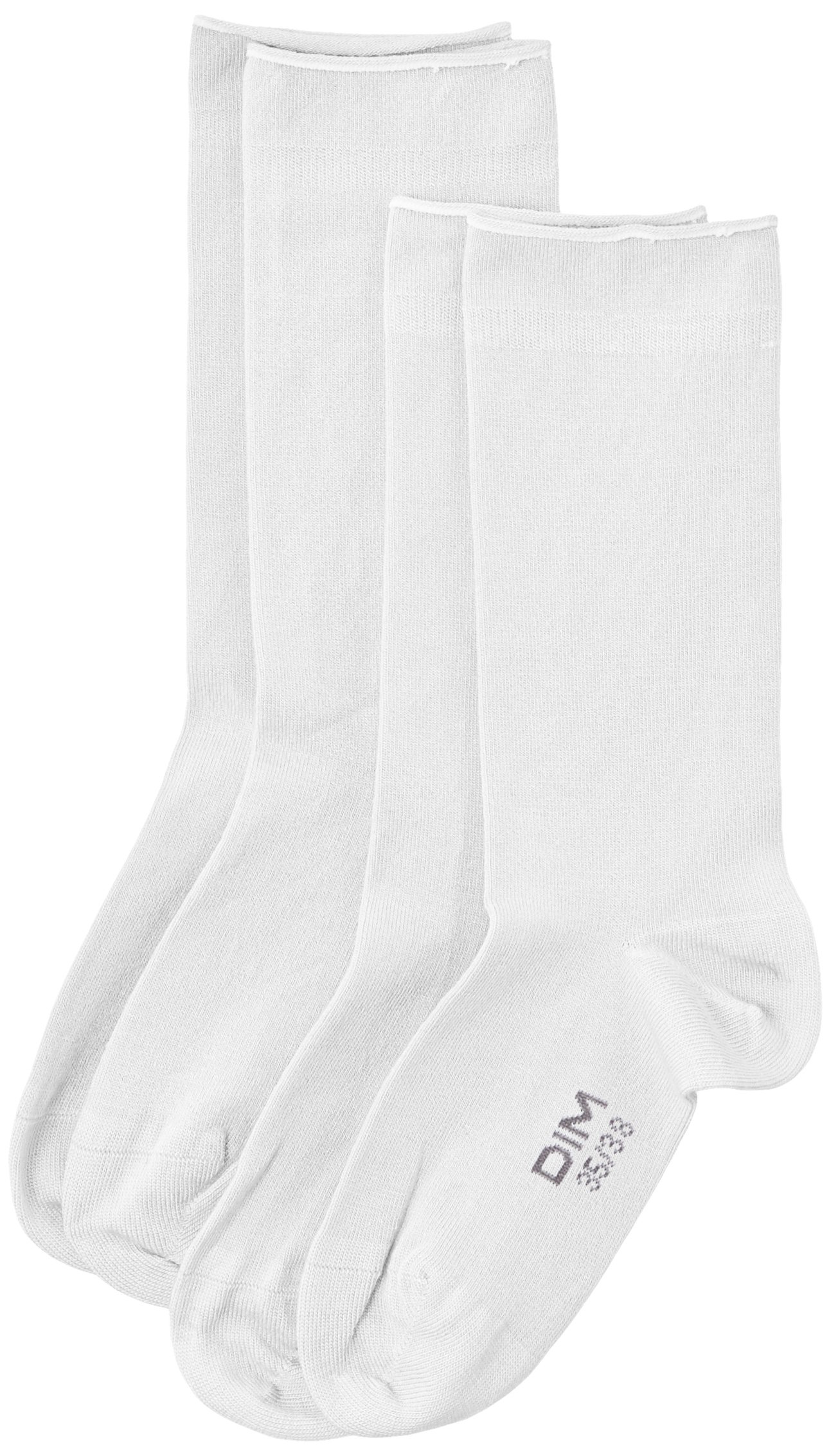 DIM Calzini Silk Sensation Modal Donna x2, Bianco, 39-​42