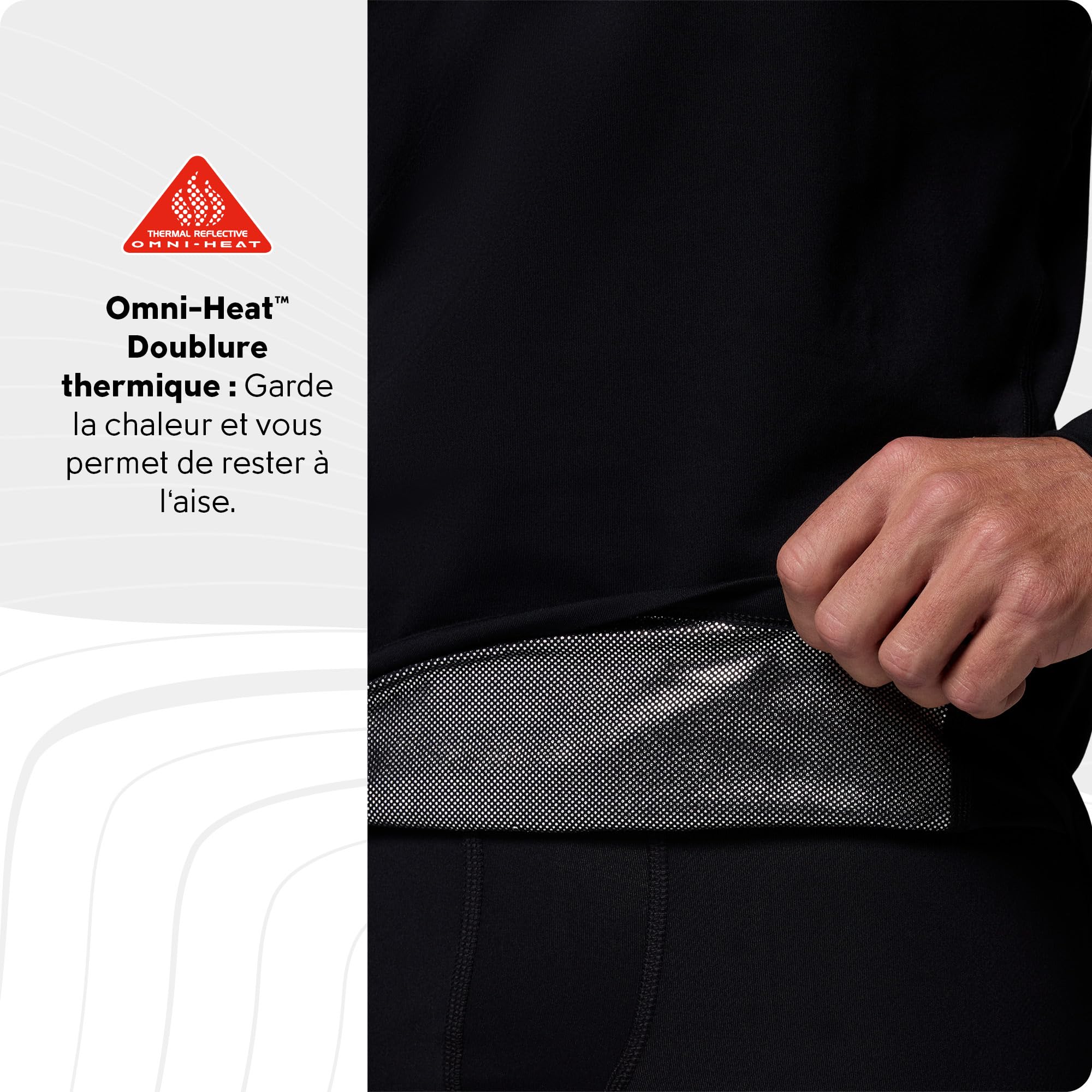 Columbia Haut sous-Couche à Manches Longues Homme, Midweight Stretch