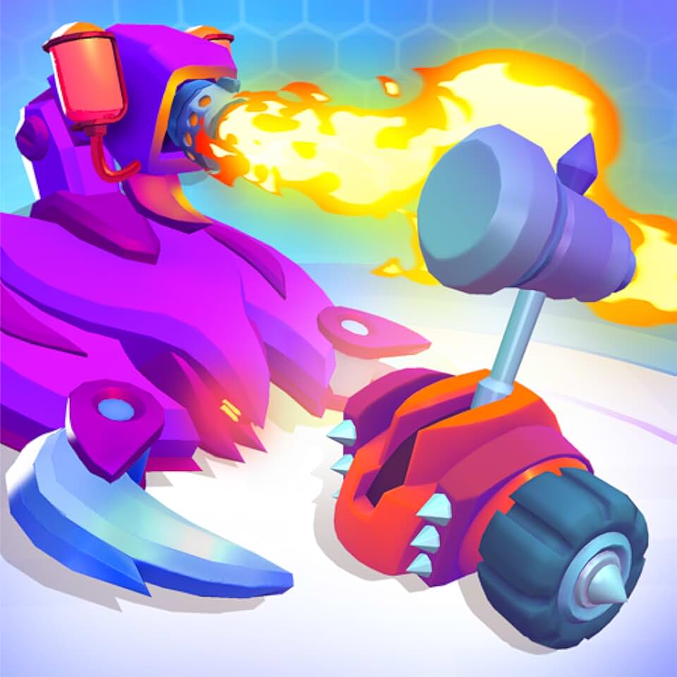 Робот clash. Clash of robots.