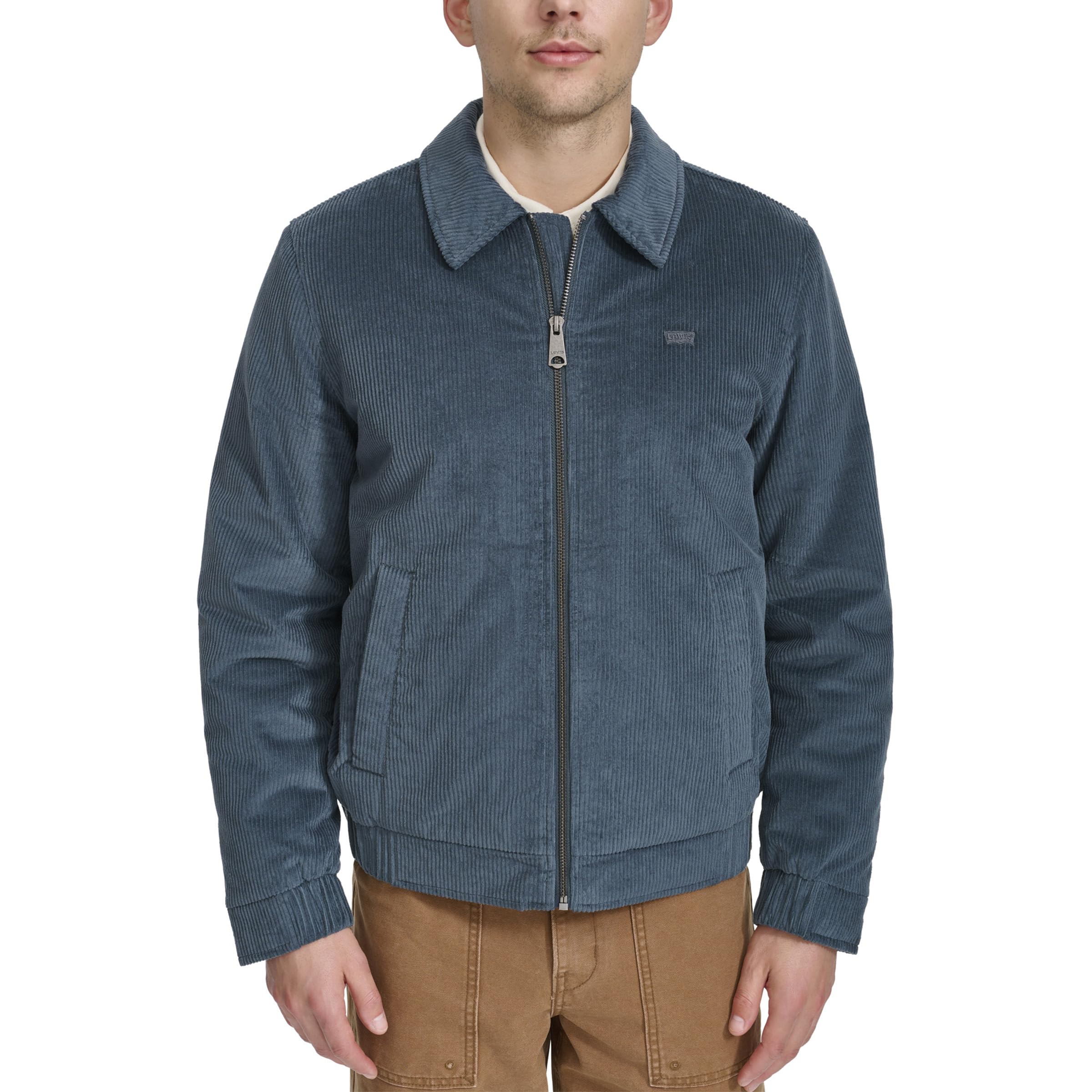 Levi's Men's Corduroy Bomber Jacket, Grey, 3XL