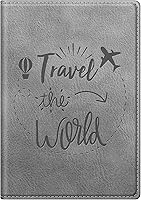 Vista 157 de FINTIE Soporte para pasaporte, cartera de viaje delgada con bloqueo RFID, funda protectora para pasaporte, esencial con ranuras para tarjetas