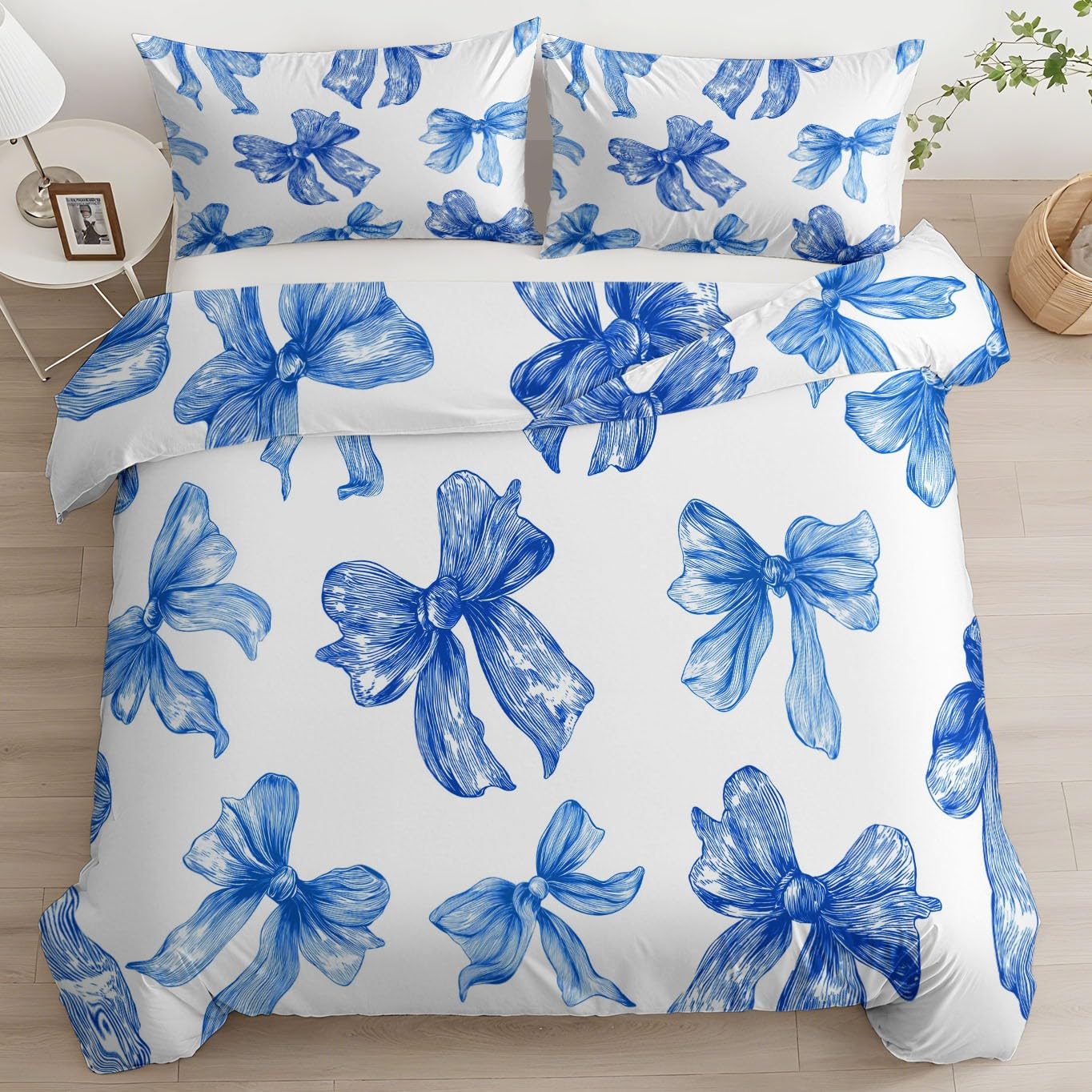 Podwójny zestaw pościeli 180 x 220 cm - Premium hipoalergiczna poszewka na kołdrę dwustronna poszwa na kołdrę 3-częściowy zestaw poszewek na kołdrę, bez prasowania, biały nowoczesny artystyczny