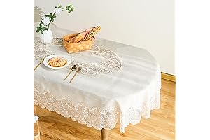 Vintage Olive Oval Tablecloth 60 x 84 inches