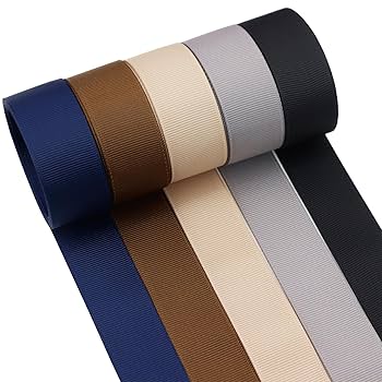 Amazon.com: 1 Inches Grosgrain Ribbons Fabric Ribbons, 20