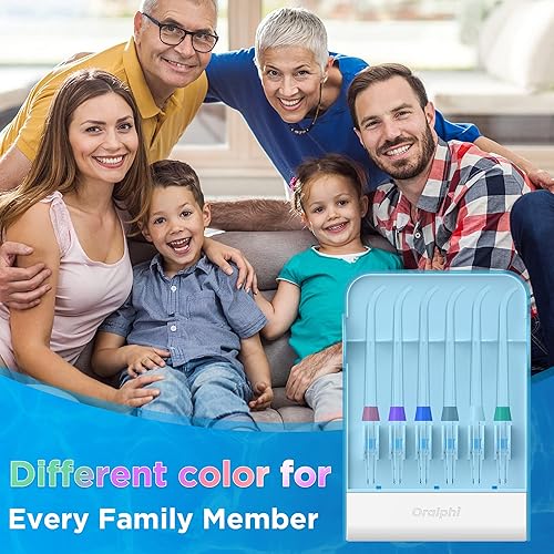 Miniatura 3 de Puntas de repuesto para irrigador dental Waterpik (6 puntas clásicas de chorro y estuche de almacenamiento)