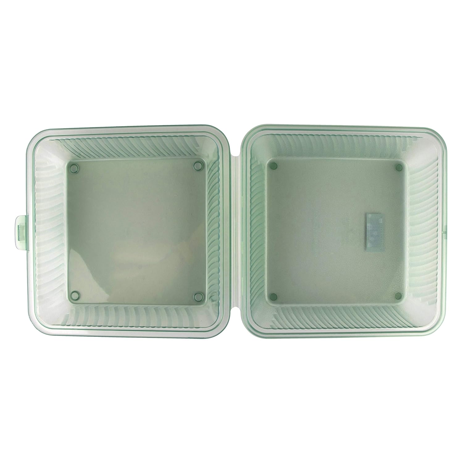 G.E.T. EC-10-1-JA Single Entree Take-Out Food Container, 9"x 9", Jade (Set of 12)