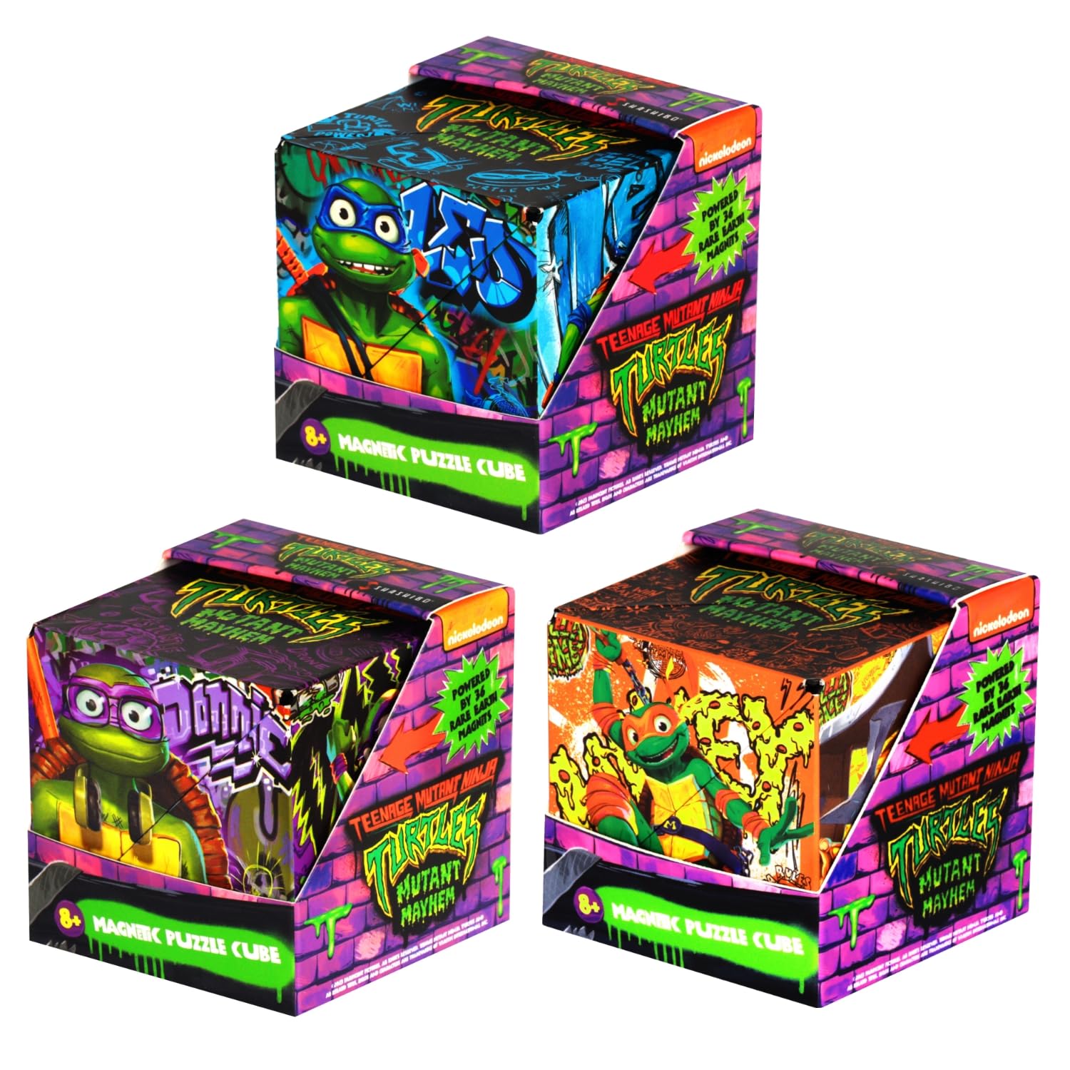 SHASHIBO Teenage Mutant Ninja Turtles Shape Shifting Box - Leo Series 2 + Donnie Series 2 + Mikey Series 1