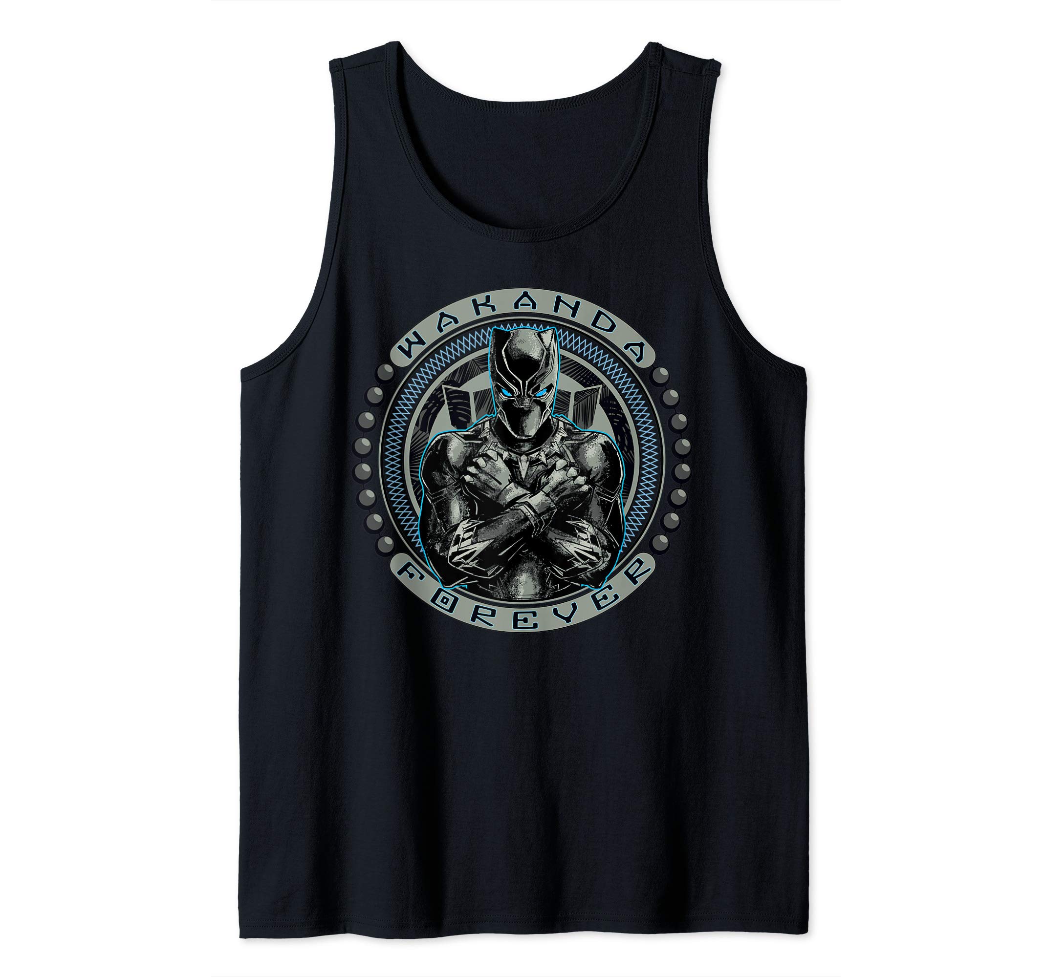 Marvel Black Panther Arms Crossed Wakanda Forever Portrait Tank TopOEKO-TEX STANDARD 100