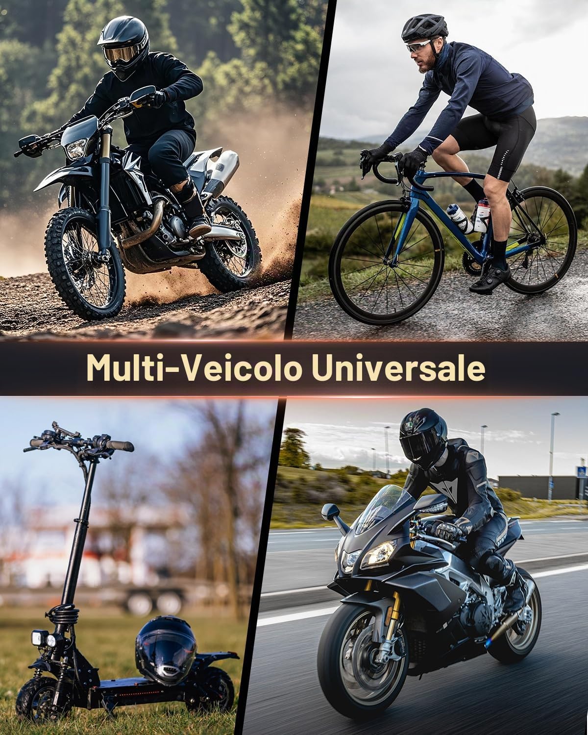 Bloccadisco con allarme per moto, ricaricabile, allarme antifurto 120 dB, resistente, con cavo promemoria da 1,8 m, per moto, bici, scooter, e-bike, giallo