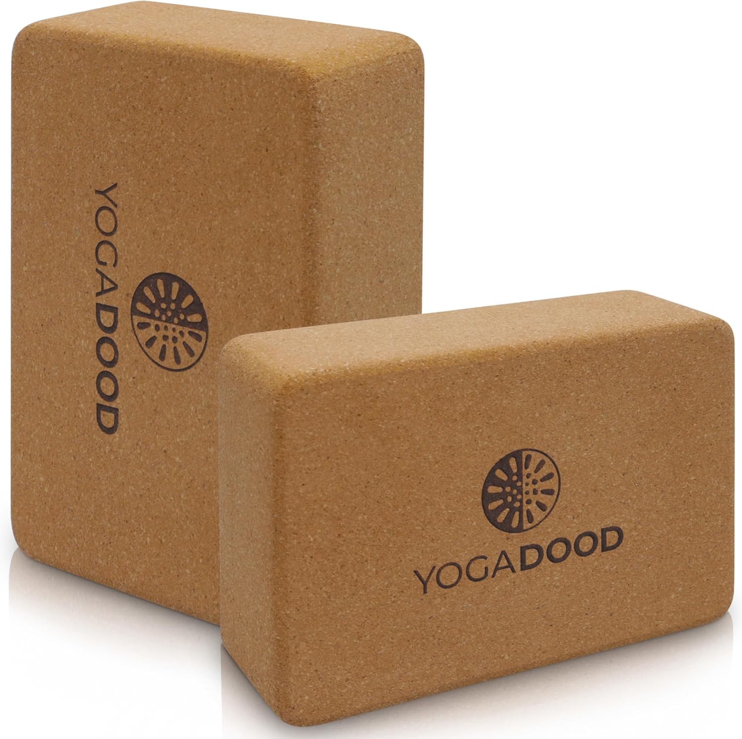 Premium Cork Yoga Blocks – 2 Pack for Enhanced Grip & Stability – Perfect for Yoga Mats – Ideal for Yogis – Durable, Biodegradable, Eco-Friendly – Supports Poses & Flexibility