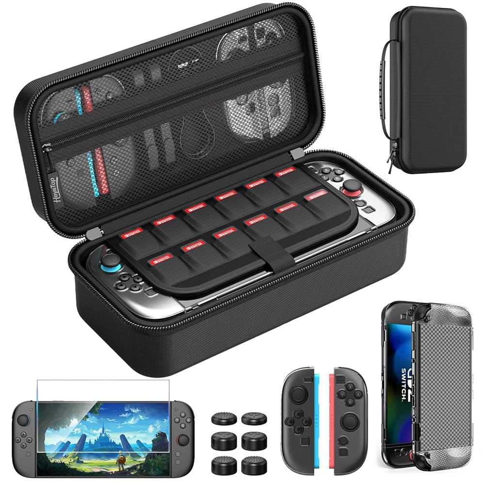 Switch本体 ・Switchケース・ソフト2つセット付き 任天堂 - ニンテンドーSwitch（ソフト付き） Switch ソフト2本