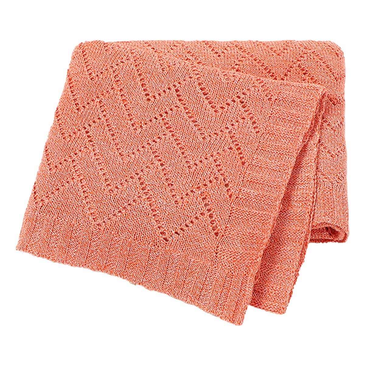 SZJIAHTM Newborn Toddler Baby Blanket Cotton Cable Cellular Knitted 100 x 80cm Soft Breathable Blanket for Baby Boy and Girls