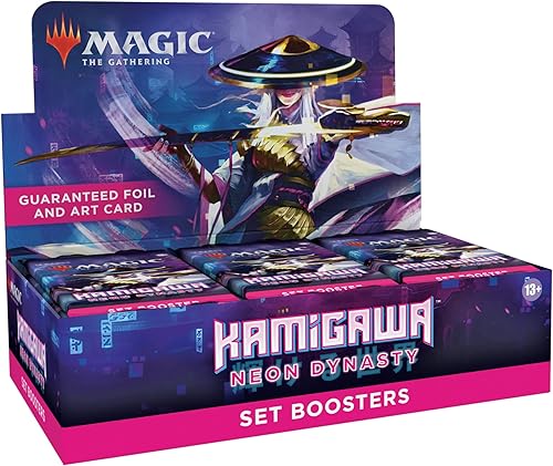 Miniatura 7 de Magic The Gathering Kamigawa Neon Dynasty Set Booster Box  30 paquetes (360 cartas mágicas)
