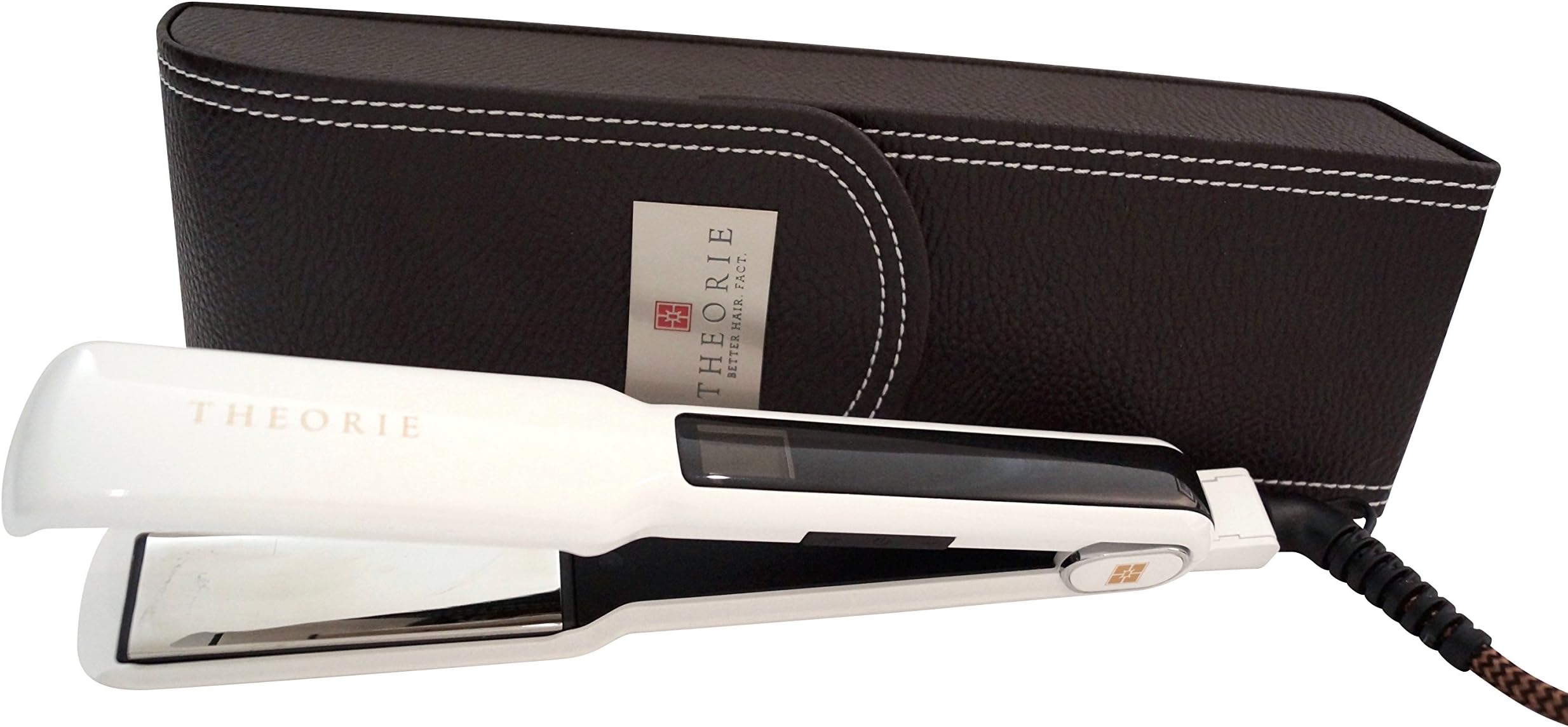 Theorie Saga Classic Titanium Flat Iron, White 1 1/2"
