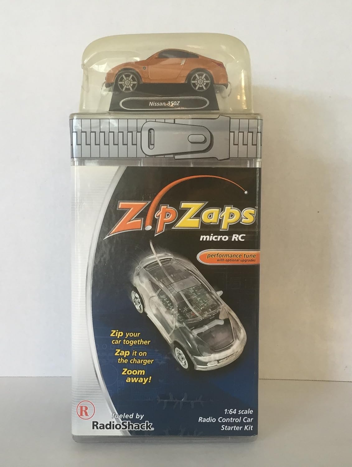 Zip Zaps Micro RC Orange Nissan 350Z Starter Kit 607012
