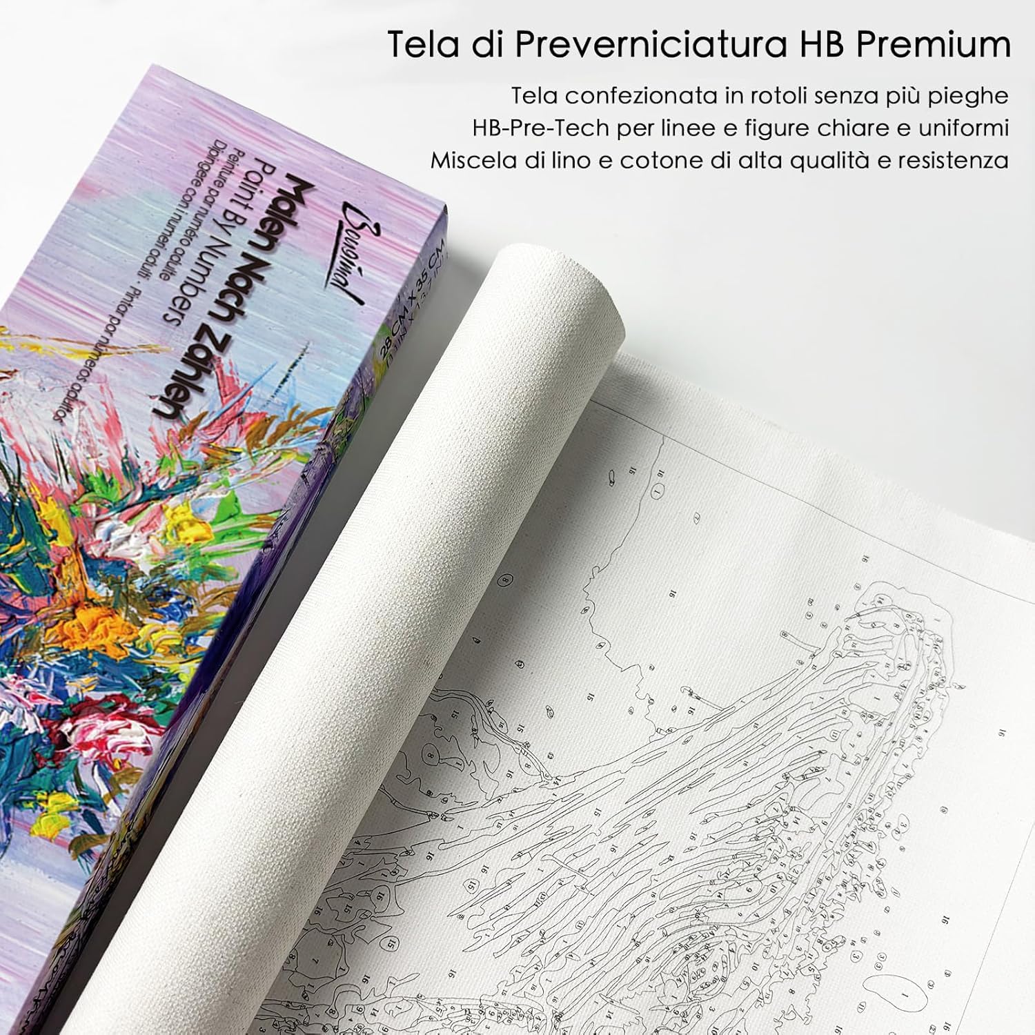 Bougimal Pintar por Numeros Adultos Animal incluir Pinceles y Pintura Acrilica, Perro, Sin Marco 28 X 35cm - 4