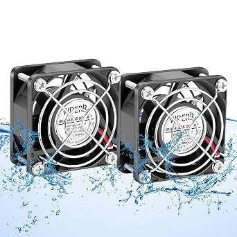 Small 60mm x 25mm 12V DC Brushless IP67 Waterproof Cooling Fan