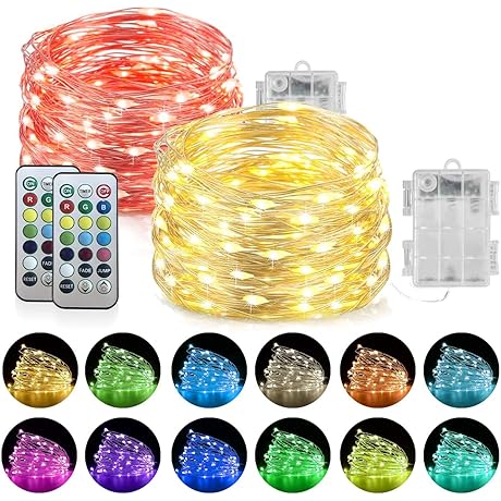 Homemory Color Changing Fairy Lights with Remote