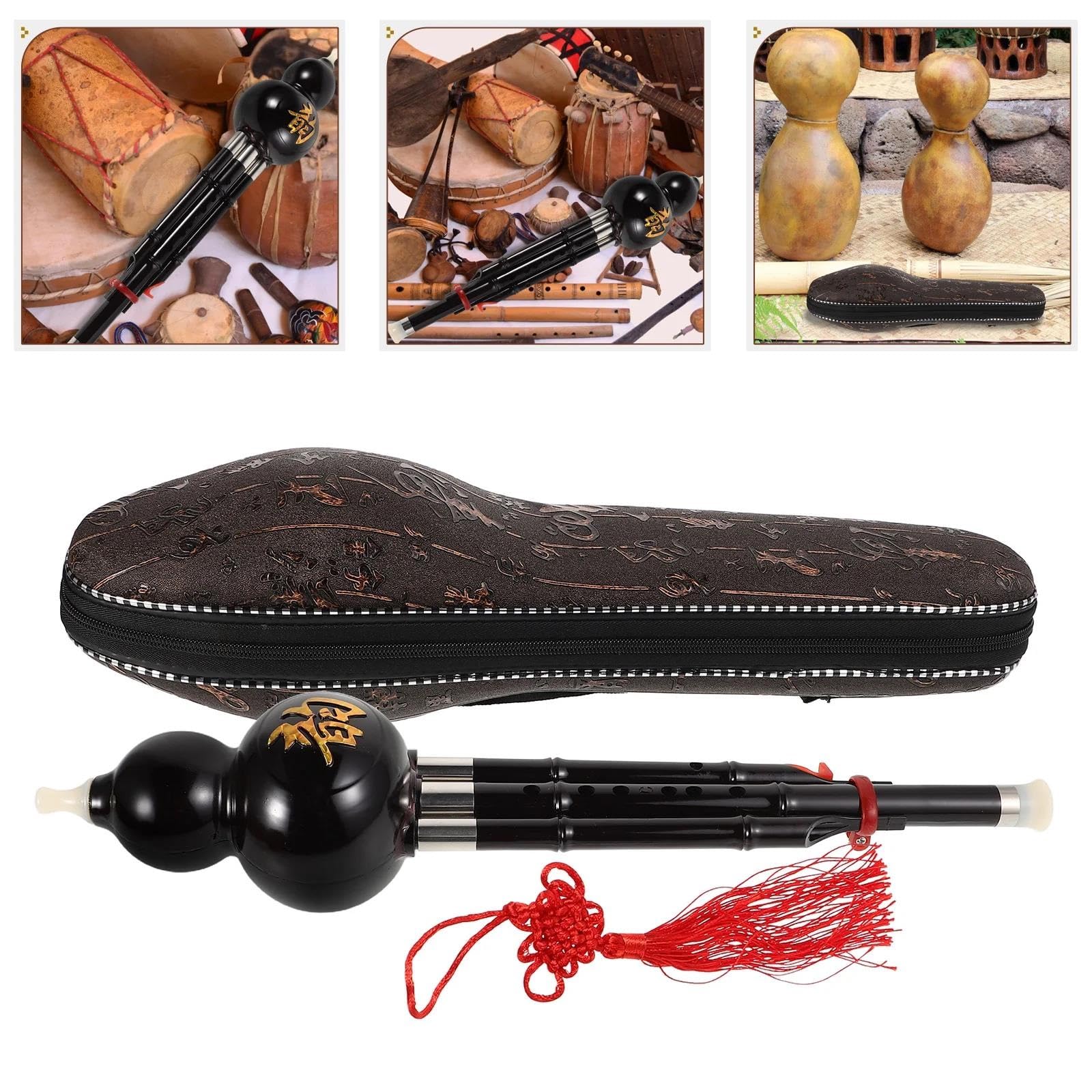 Tipo De Rendimiento Hulusi Instrumento Étnico De Seda De Calabaza Flauta De Cucurbitáceas Hulusi Clave C Para Adultos Fácil De Practicar