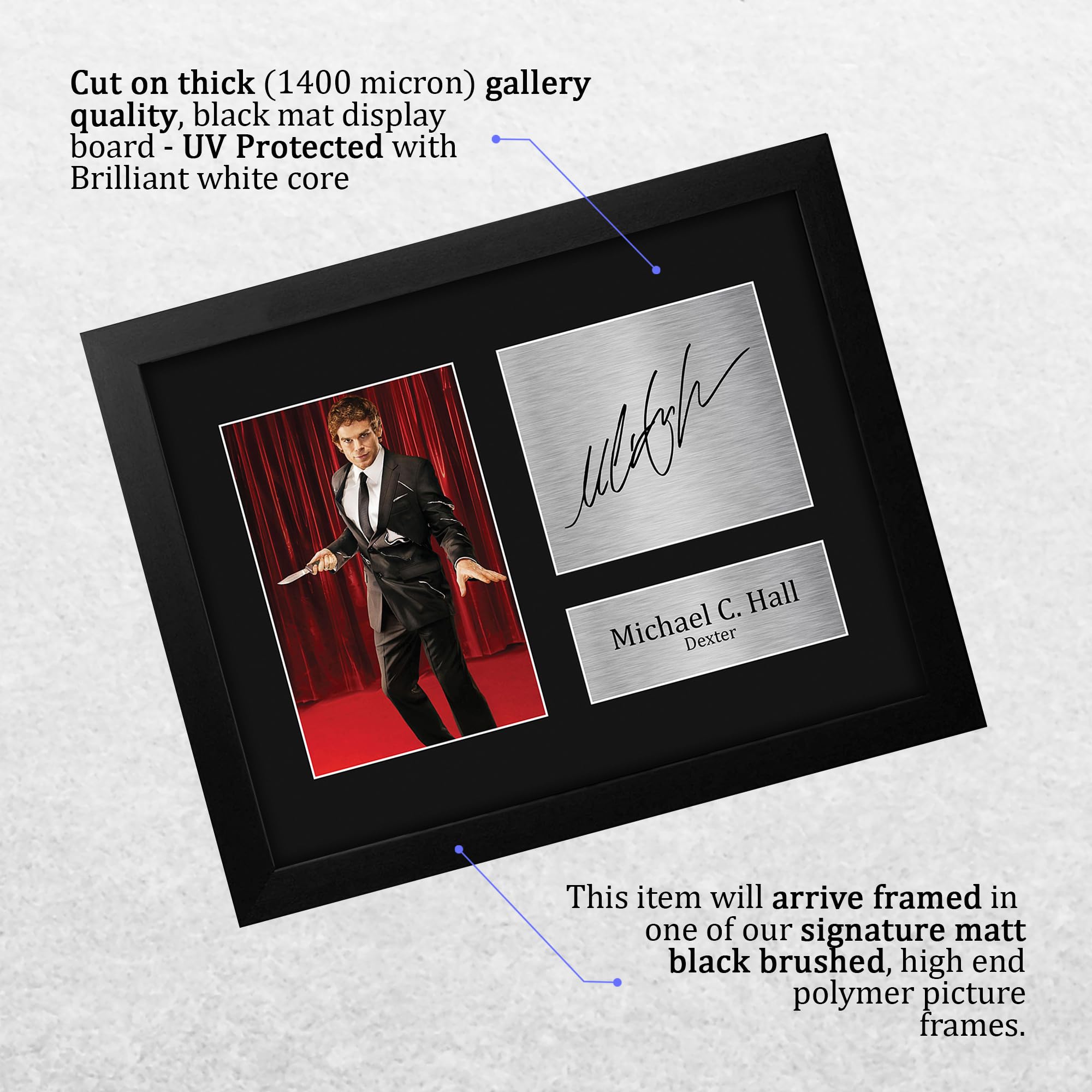 Amazon.com: HWC Trading Michael C Hall Dexter Dexter Framed Gifts