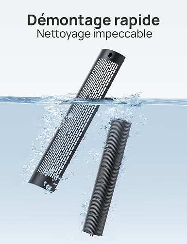 DREO 42" Smart Tower Fan, 8.5m/s, 90° Oscillation, Remote, WiFi & Alexa - 5