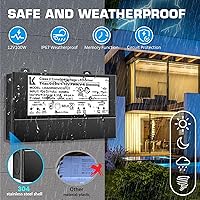 Vista 5 de Controlador LED regulable de 12 V 100 W, 5 en 1 Triac/ELV/MLV/0-10V/1-10V/PWM/V-R, fuente de alimentación de CA a CC, transformador LED impermeable