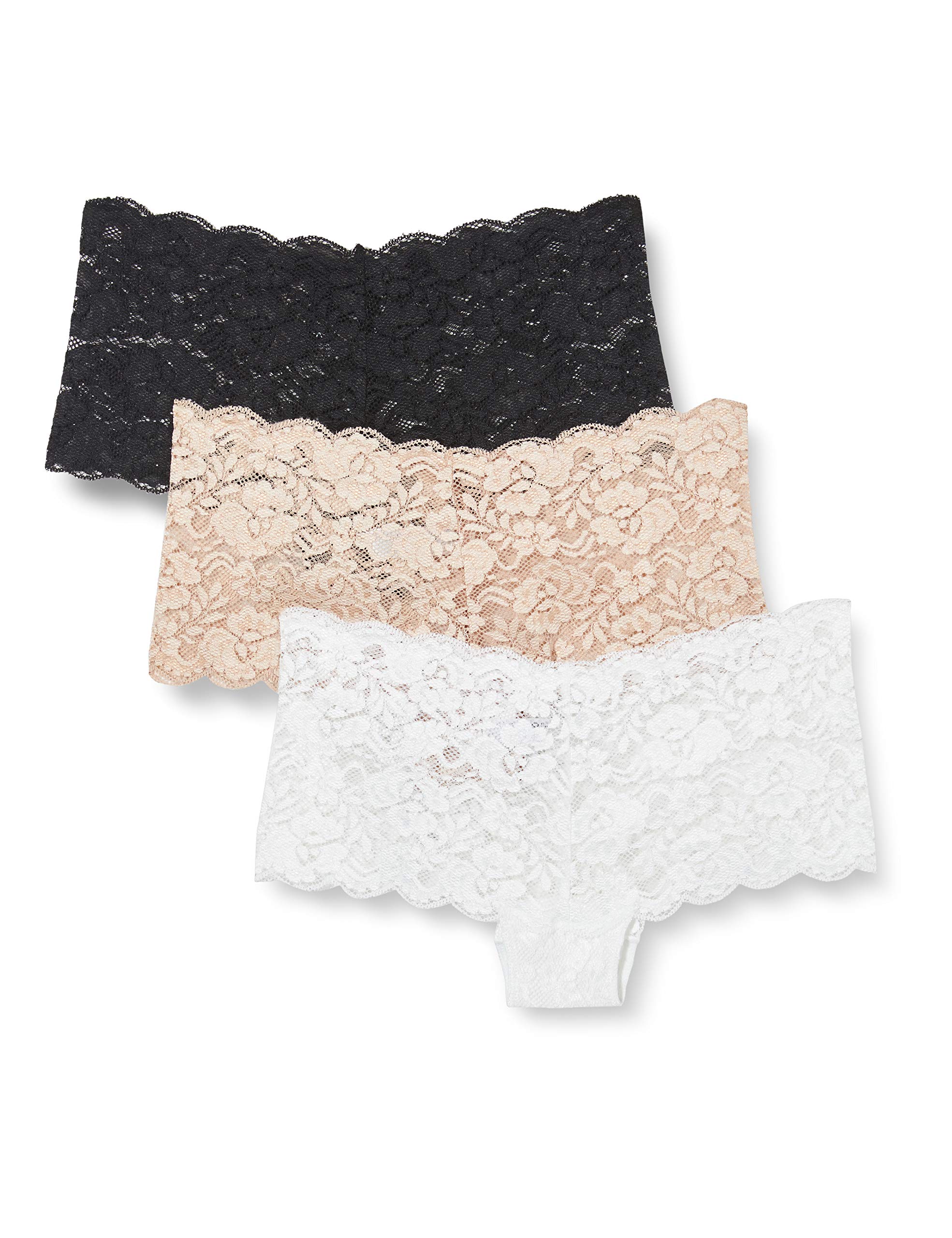 Iris & Lilly Women's Lace Cheeky Hipster Knickers