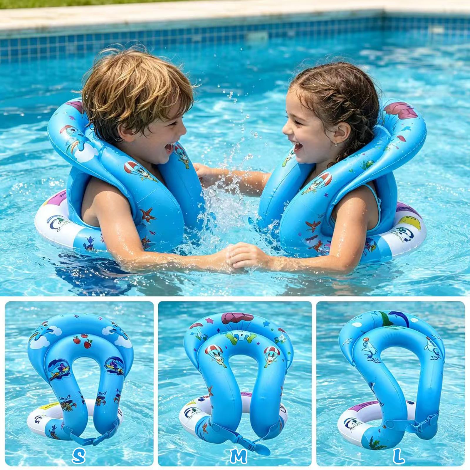 Manguitos De Piscina Para Niños 3-6 Años: Flotabilidad Segura Hasta 30kg (Anillo Hinchable)