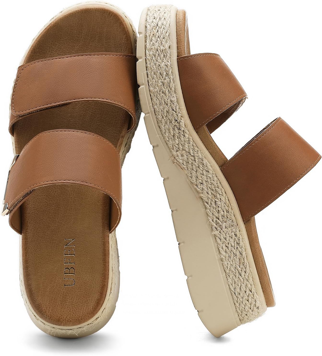 UBFEN Womens Platform Wedge Sandals Orthopedic Arch Support image 5