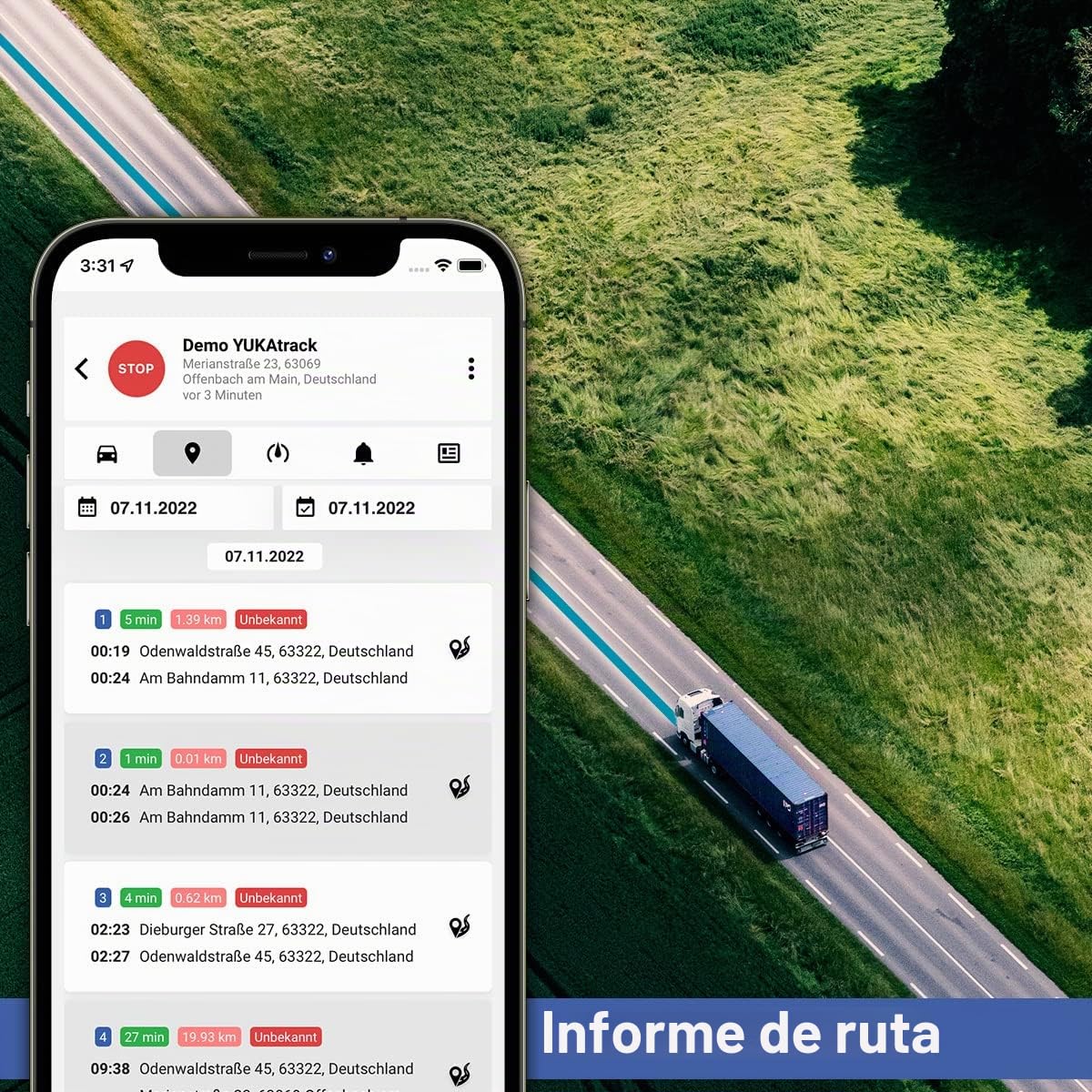 easyWire localizador GPS para Coche, Moto, camión y Caravana | SIM y datos incluidos, localización en vivo en Europa, libro de rutas, sin suscripción ni contrato, listo para usar