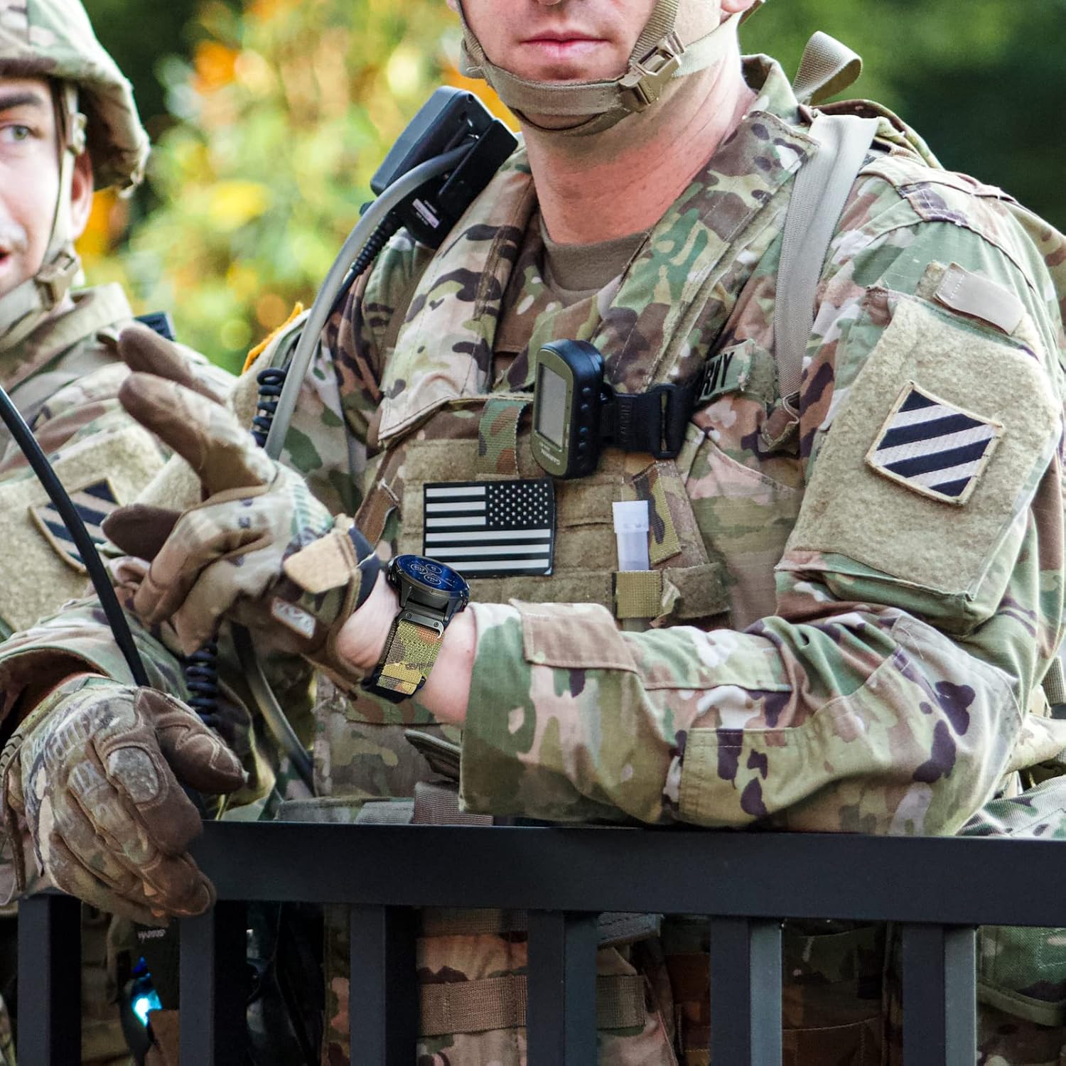 Compatible With Garmin, Watch Band, Camouflage Super Rugged Nylon Sports Strap With Woven Loop Design, For fēnix/Forerunner/Vivoactive/Approach/MARQ/quatix/D2 Series Tough Replacement Band For Men - Image 6