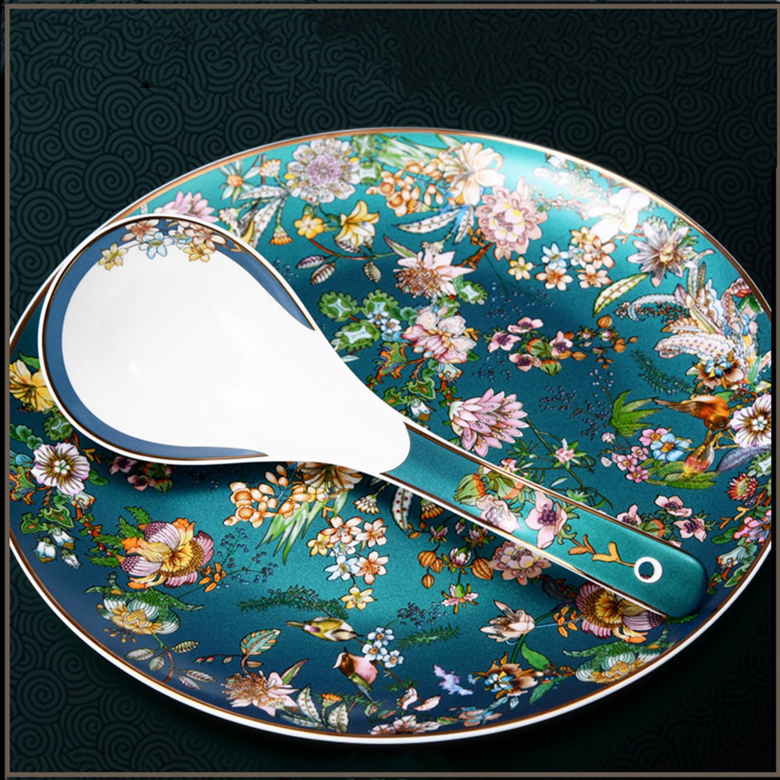 70-częściowe zestawy obiadowe, zestaw obiadowy z porcelany Jingdezhen Palace dla 12 osób, luksusowy francuski zestaw ceramicznych talerzy obiadowych, rodzinna zastawa stołowa do hotelu