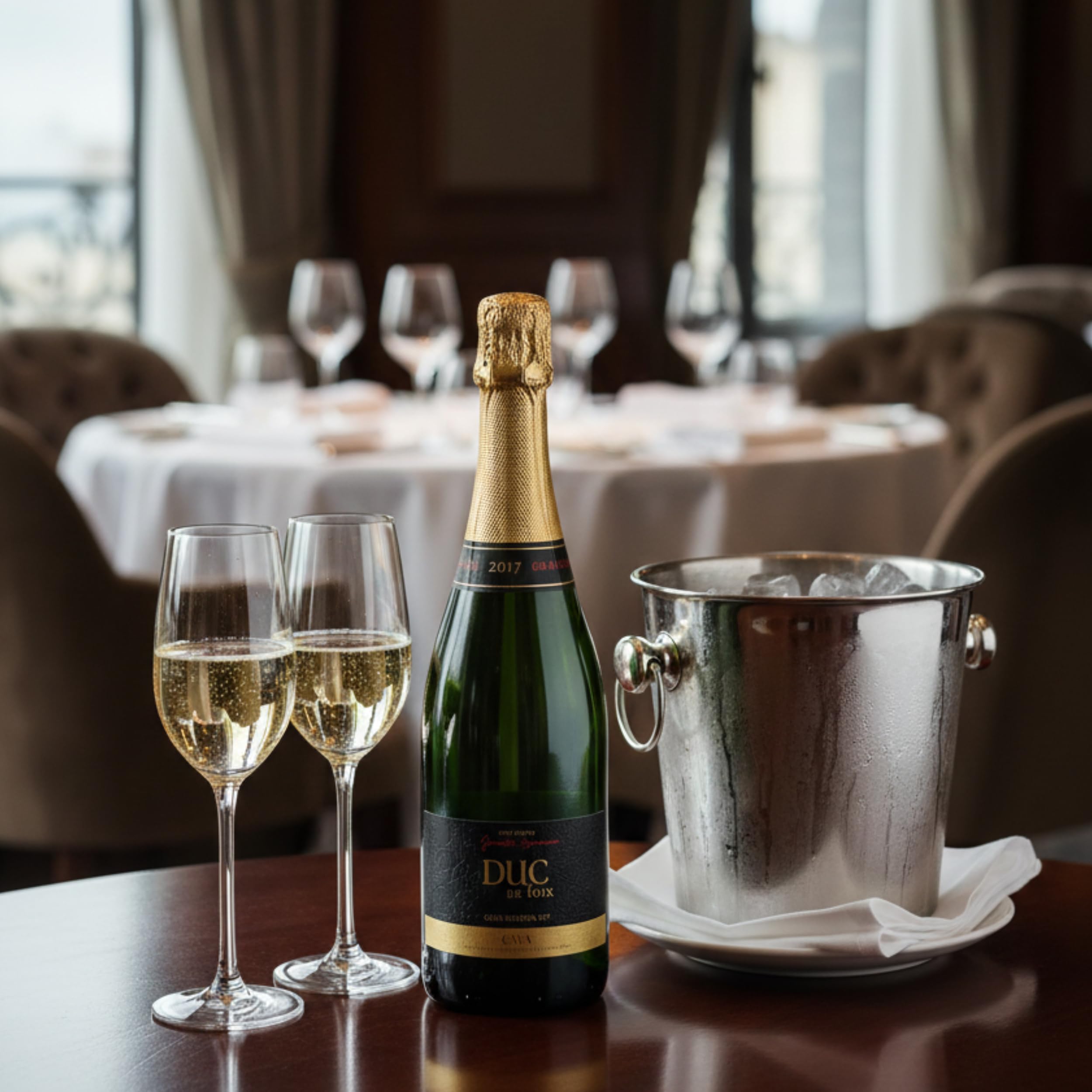 Cava Brut Nature Duc De Foix Brut Gran Reserva 2017 Pack 6 Uds. – Elaborado con Xarel·lo, Macabeo y Parellada – Estructurado, Sedoso y de Larga Persistencia – 12% Vol Botella 75 cl – Covides