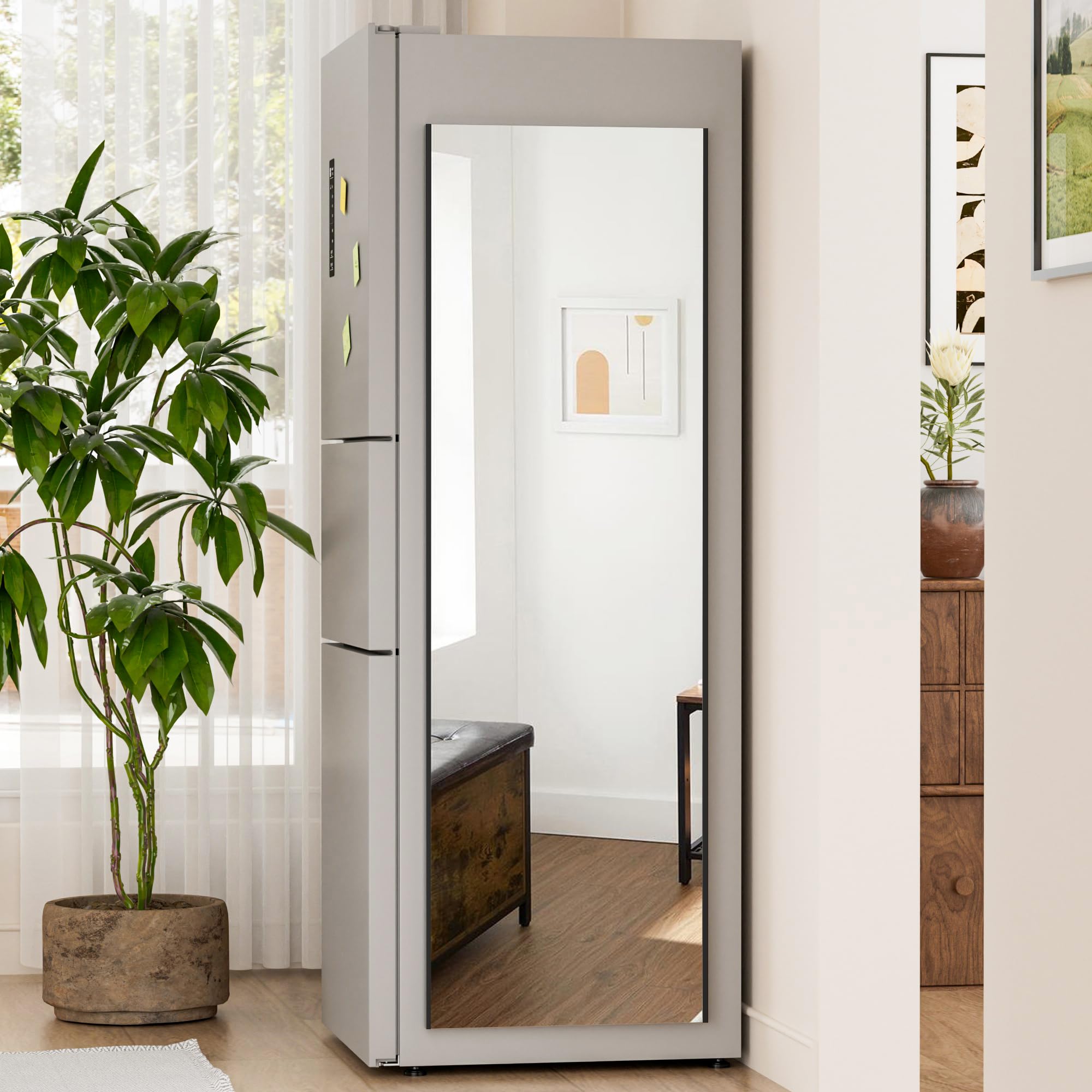 Amazon.com: brisafe Magnetic No Drilling NanoMirror Non-Glass Wall