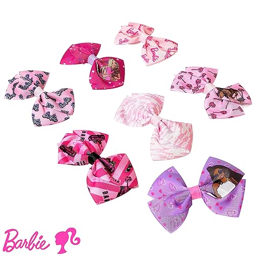 Miniatura 2 de Luv Her Barbie Lazos para Niños - Set de Accesorios para el Pelo - Lazos de Princesa - Paquete de 7 Piezas de 10 cm - Lazos para Niñas - Pinza de