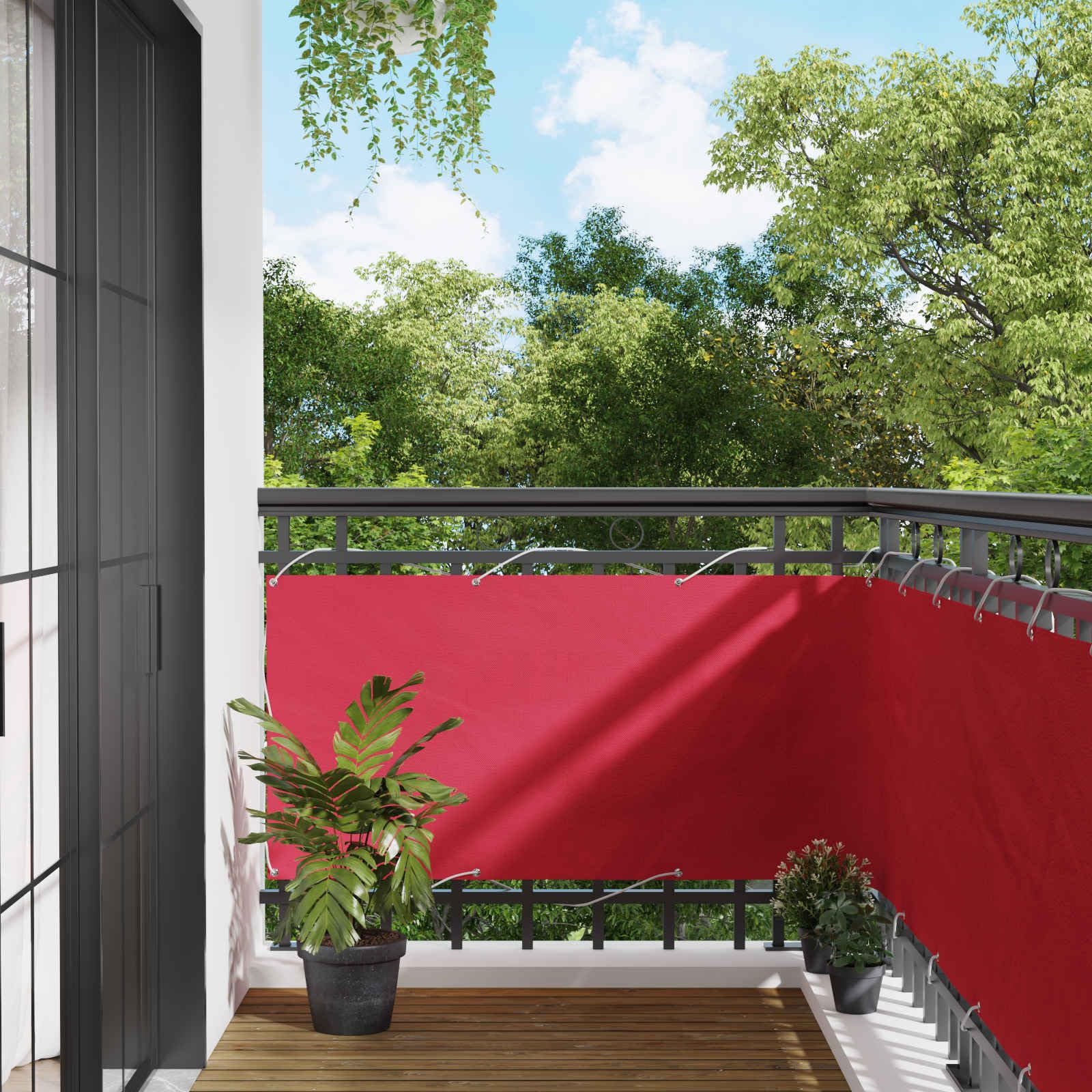 Frangivista Balcone, Oxford PU, Giardino, Bordeaux, 75 x 700 cm