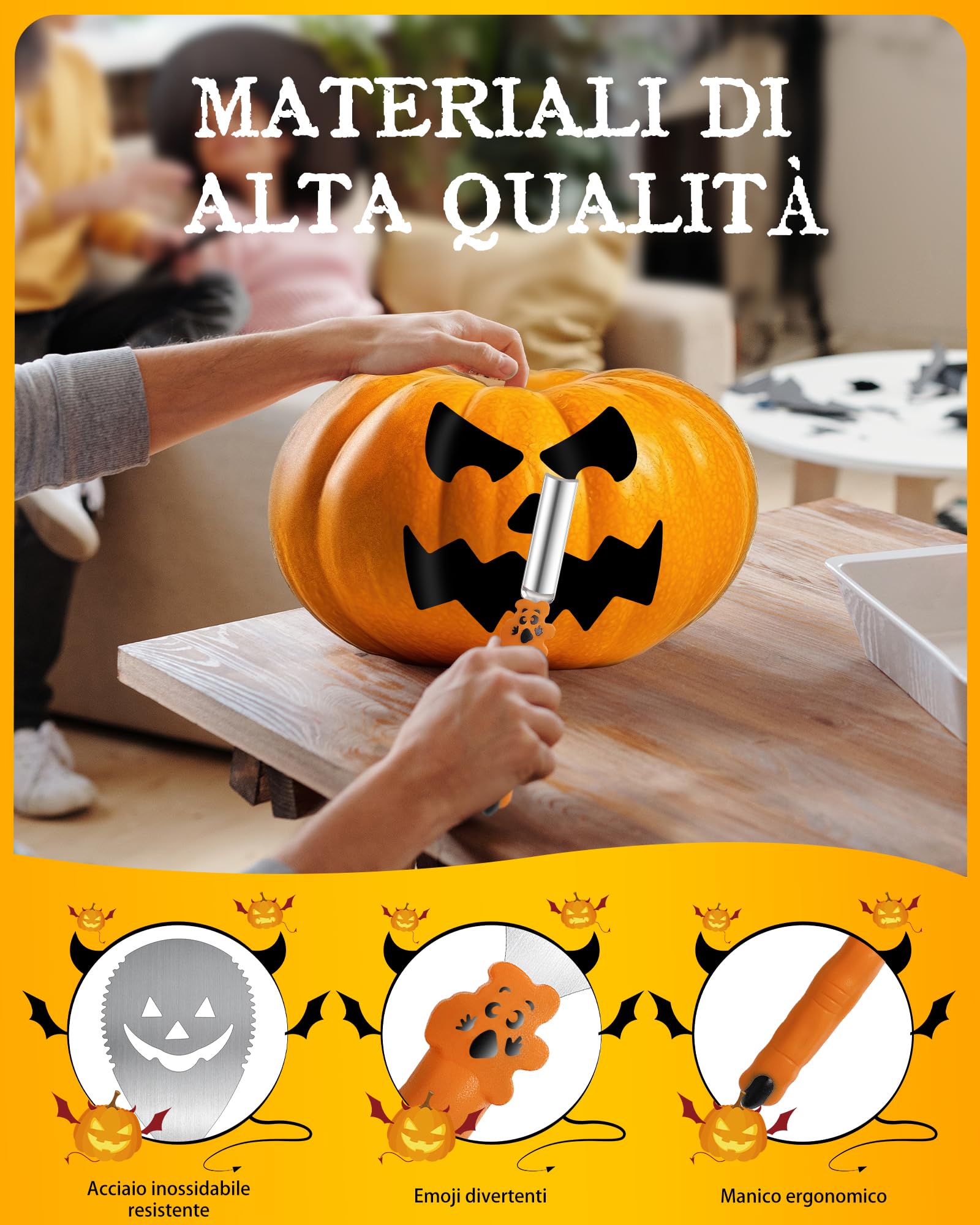 Arredamento Stagionale CHEAWRTZ Mini Zucche Artificiali Autunno - Set 16  Pezzi Per Decorazioni Halloween E Ringraziamento Centrotavola Autunno Fai  Da Te, image size:1600x2000