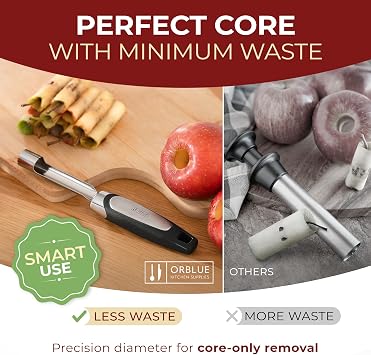 Orblue Premium Apple Corer Tool & Pie Server Bundle