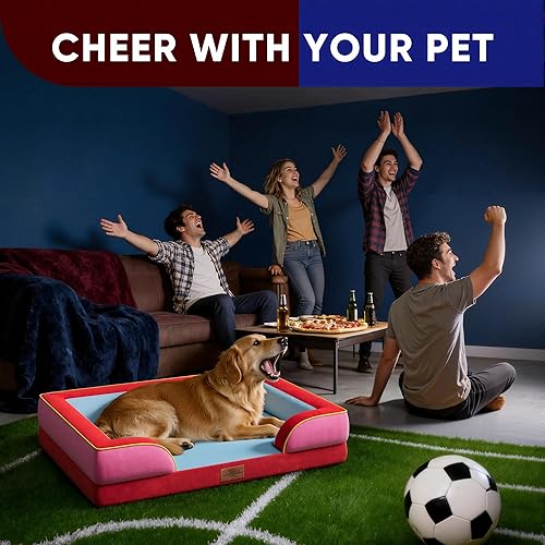 Miniatura 314 de Comfort Expression - Cama ortopédica para perros extragrandes, 53 x 42 pulgadas, cama impermeable y de apoyo de espuma con cojines removibles, con